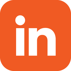 linkedin icon orange